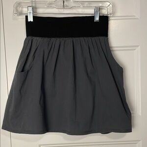 French Atmosphere Gray Mini Bubble Skirt Size Small